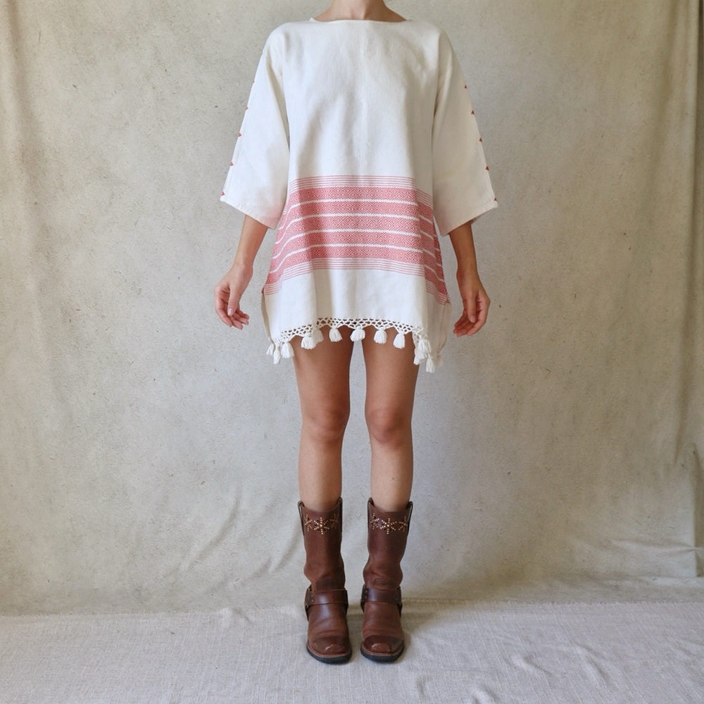 Proud Mary Woven Cotton Tribal/Ethnic Tunic
